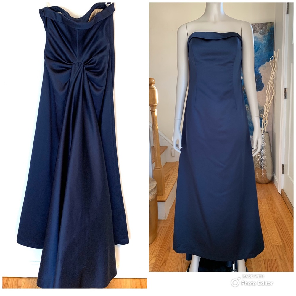 David’s Bridal Strapless A-line and Cascading back